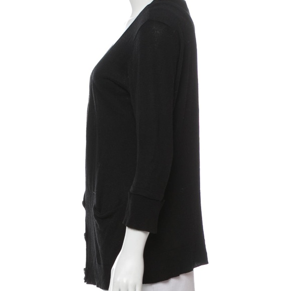 ADAM LIPPES KNIT DOUBLE-BREASTED CARDIGAN - Picture 2 of 3